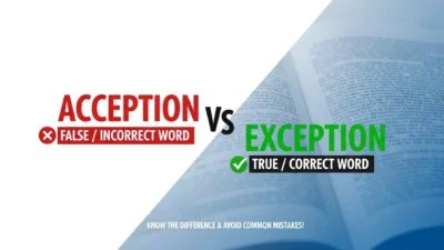 Acception vs Exception