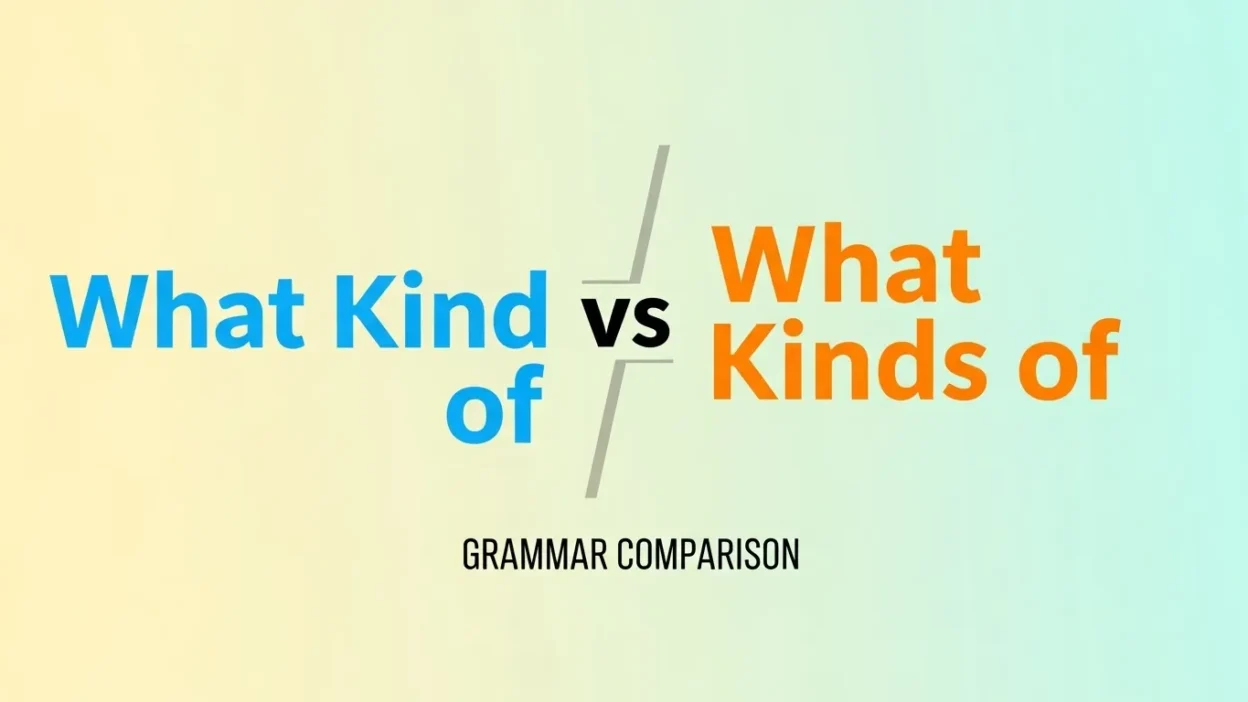 What Kind of vs What Kinds of