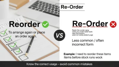 Reorder or Re-Order