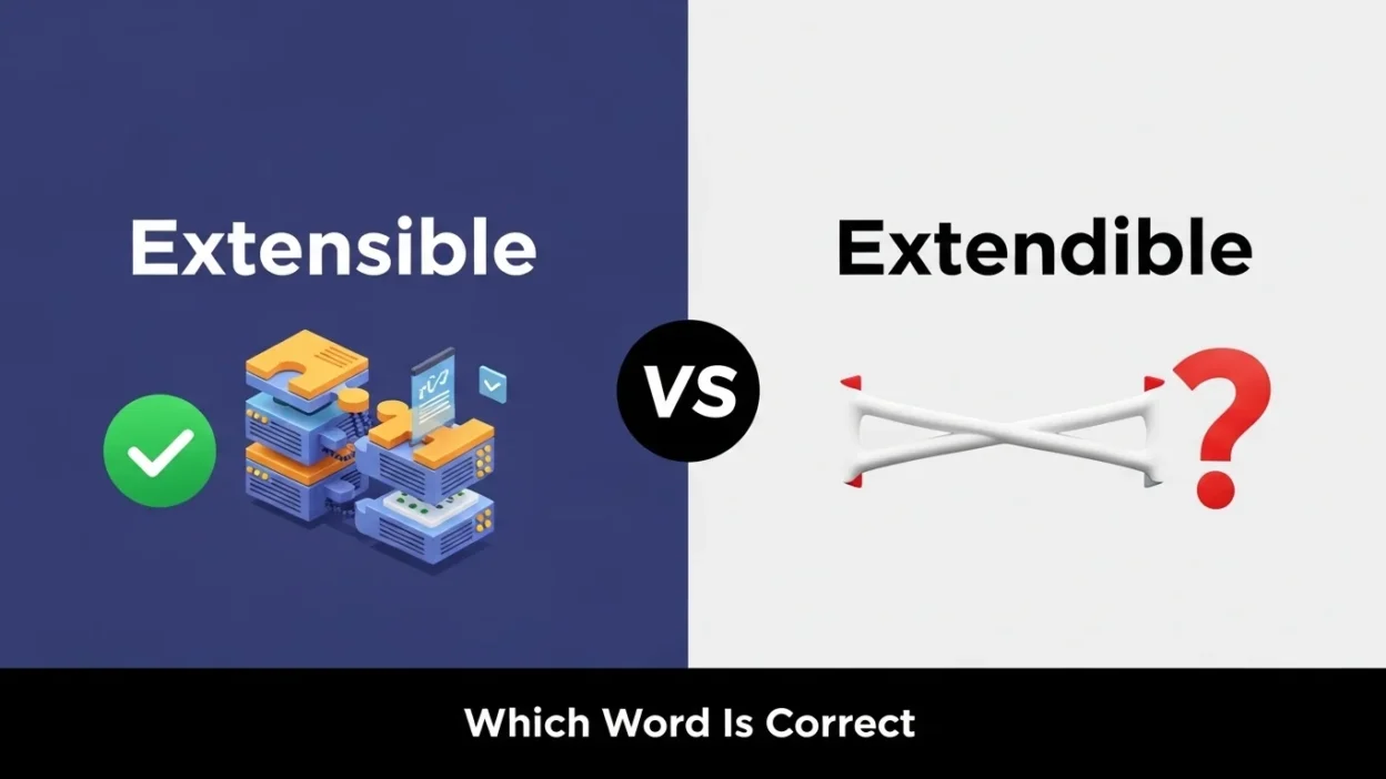 Extensible vs Extendible