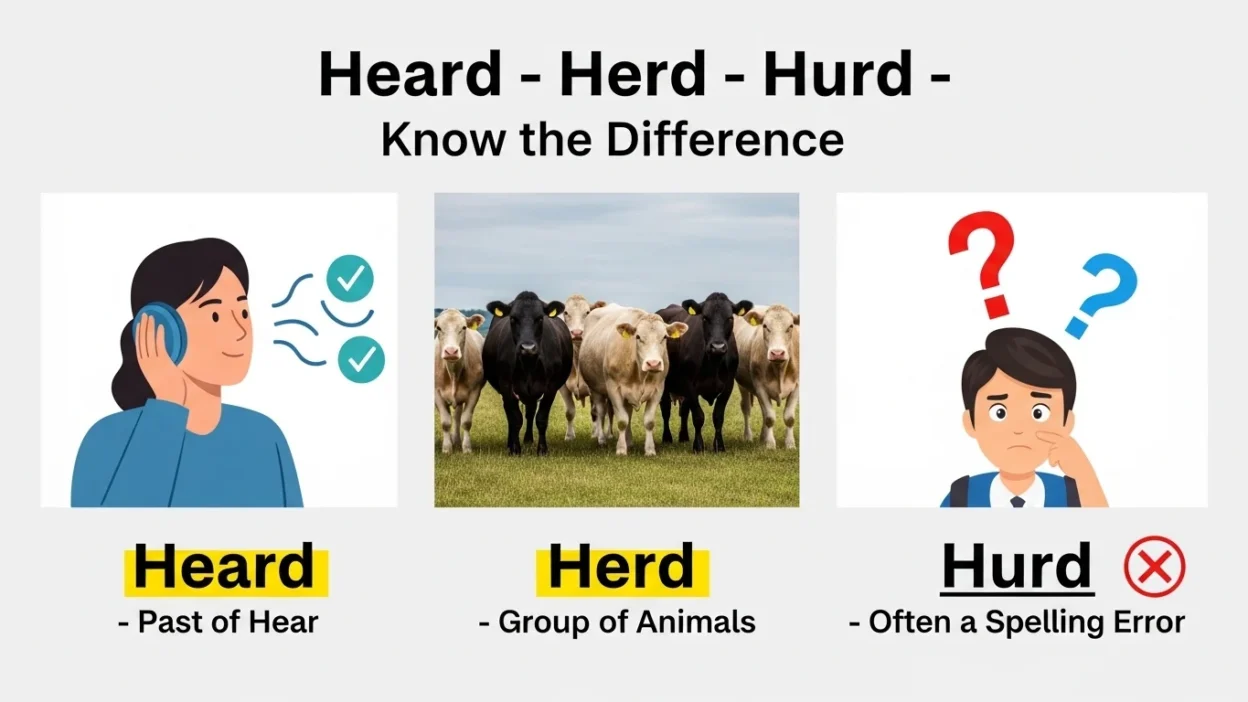 Heard vs Herd vs Hurd