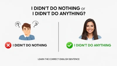 I Didn’t Do Nothing or I Didn’t Do Anything