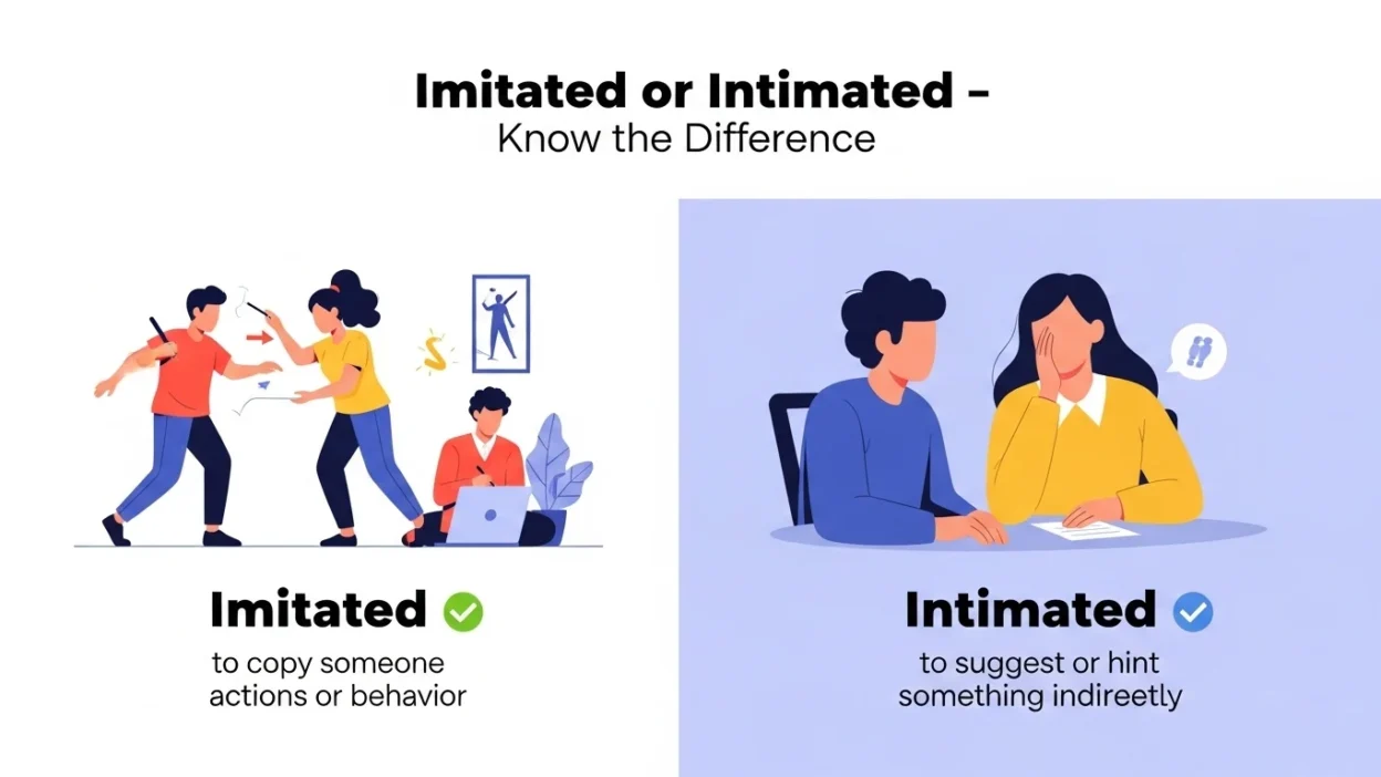 Imitated vs Intimated
