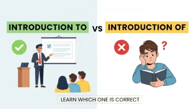Introduction to or Introduction of