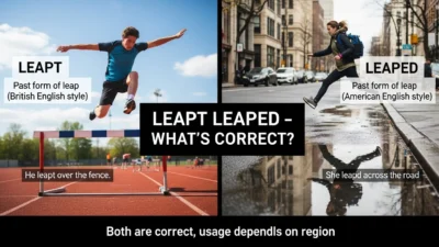 Leapt or Leaped