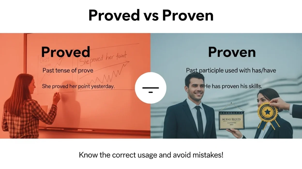 Proved vs Proven
