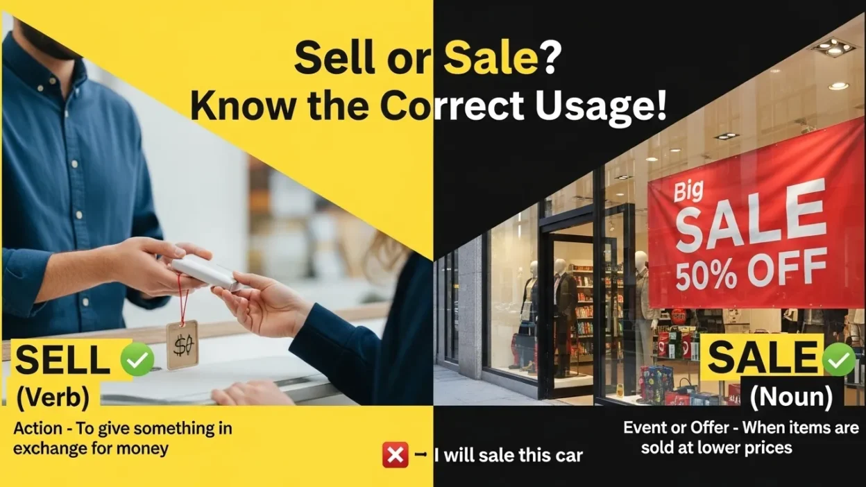 Sell vs Sale