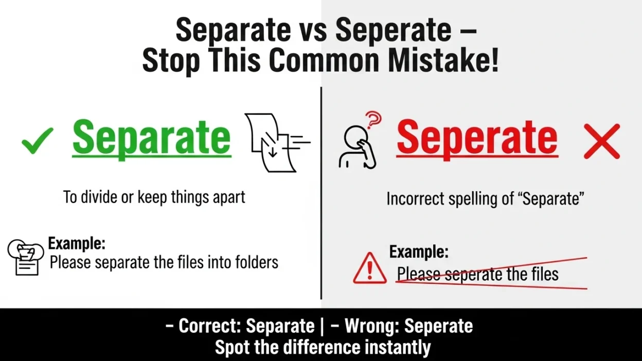 Separate vs Seperate