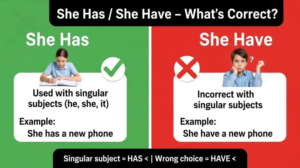 She Has or She Have