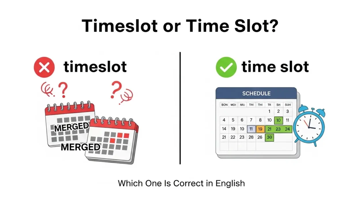 Time Slot or Timeslot
