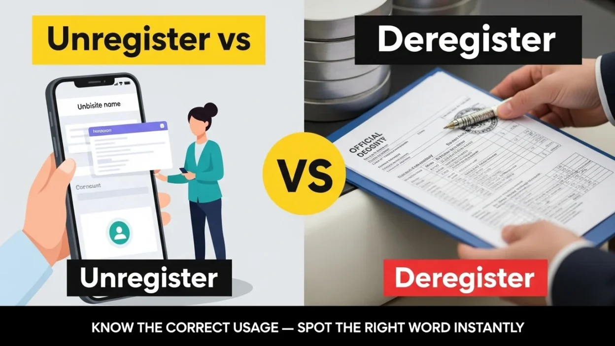 Unregister vs Deregister