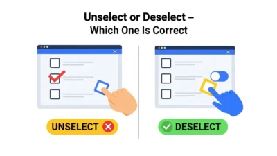 Unselect or Deselect