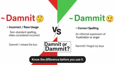 Damnit or Dammit