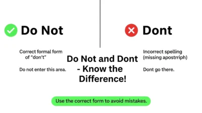 Do Not vs Dont