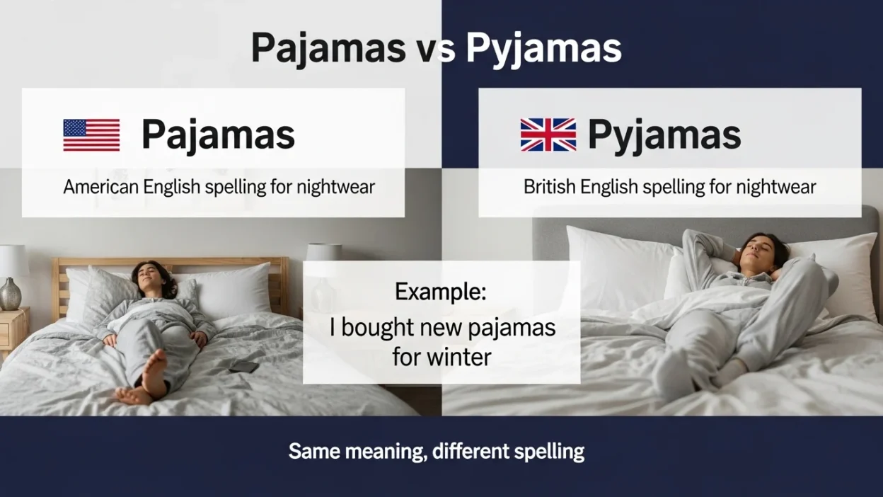 Pajamas vs Pyjamas