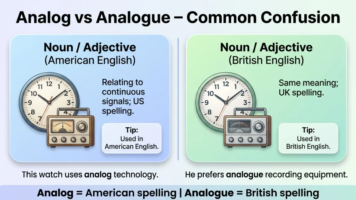 Analog vs Analogue
