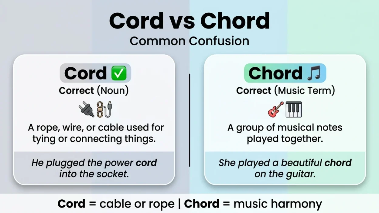 Cord vs Chord