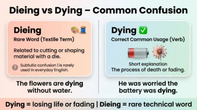 Dieing vs Dying