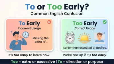 “To” or “Too” Early