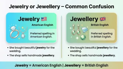 Jewelry or Jewellery