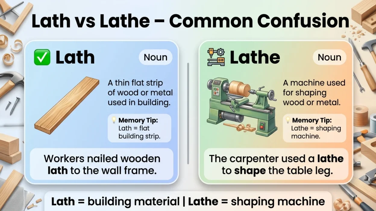 Lath vs Lathe