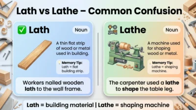 Lath vs Lathe
