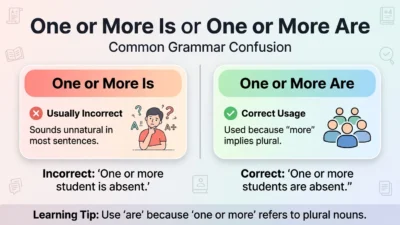 One or More Is or One or More Are