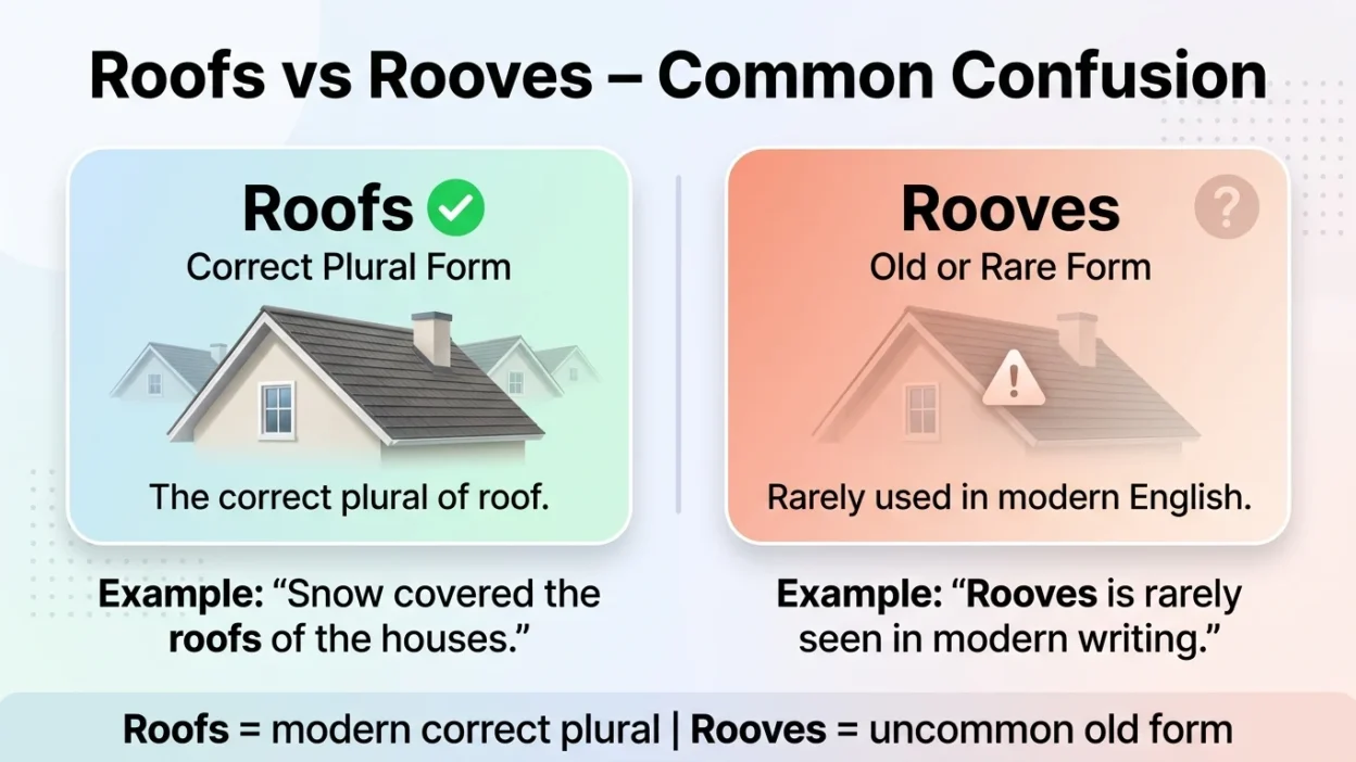 Roofs vs Rooves