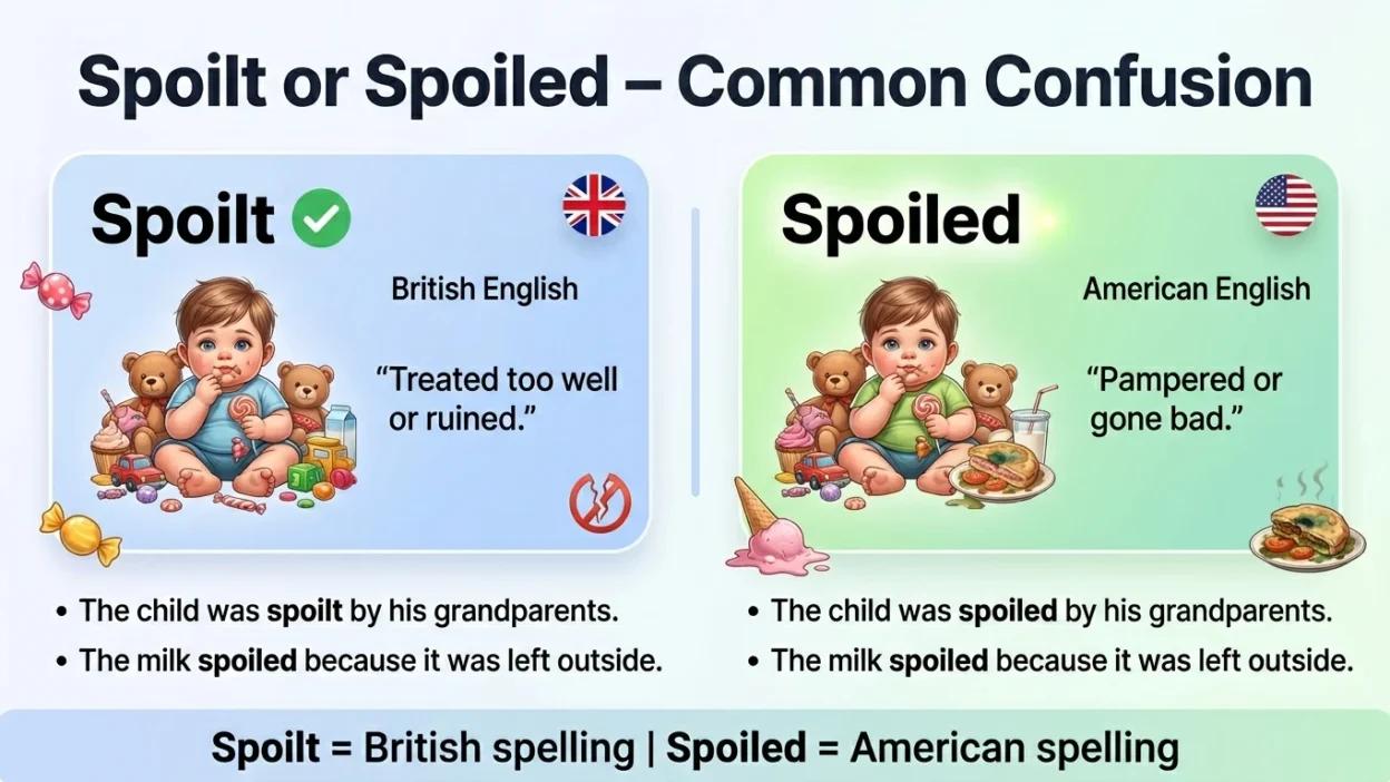 Spoilt vs Spoiled