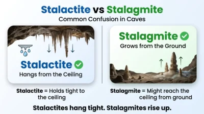 Stalactite vs Stalagmite