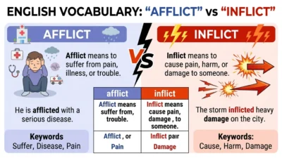 Afflict vs Inflict