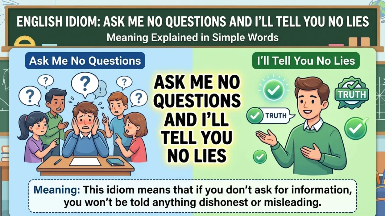 Ask Me No Questions and I’ll Tell You No Lies