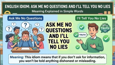 Ask Me No Questions and I’ll Tell You No Lies