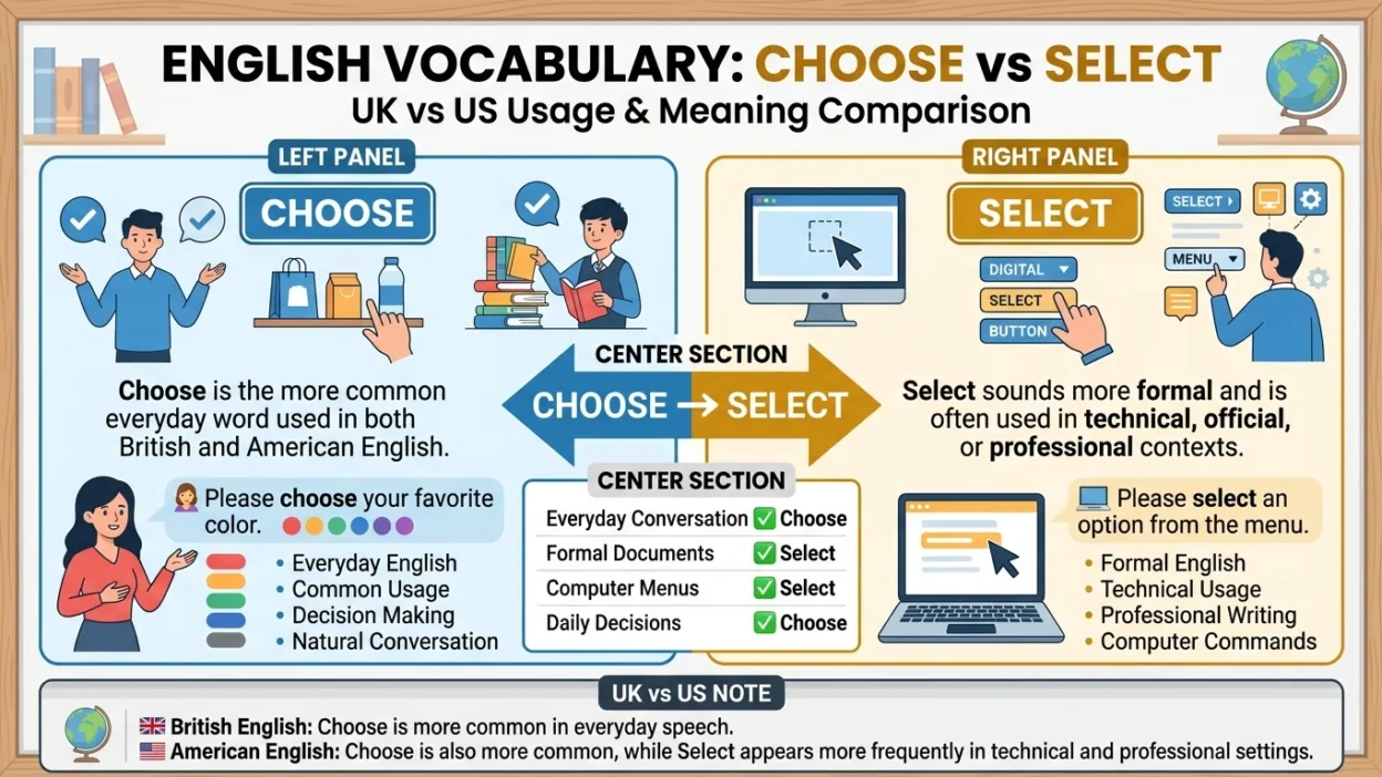 Choose vs Select UK vs US