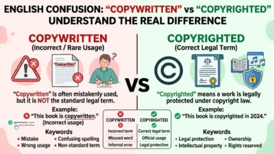 Copywritten vs Copyrighted