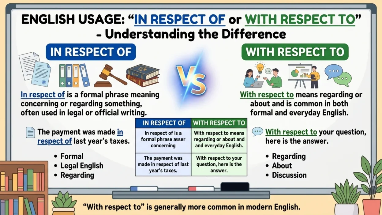 In Respect Of or With Respect To