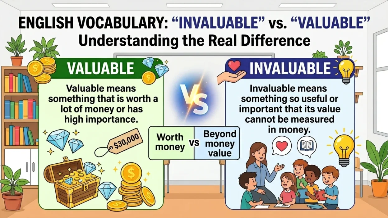 Invaluable vs Valuable