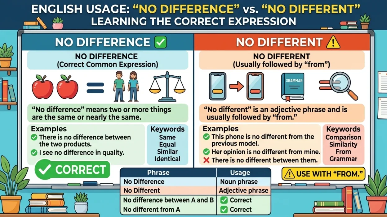 No Difference vs No Different