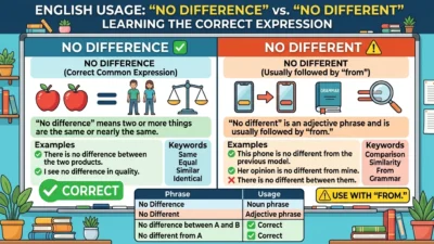 No Difference vs No Different