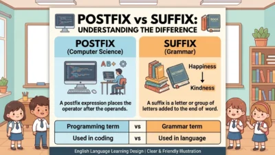 Postfix vs Suffix