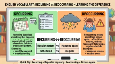 Recurring vs Reoccurring