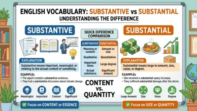 Substantive or Substantial