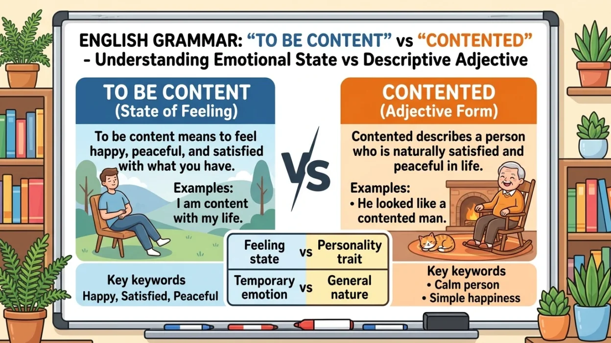 To Be Content or Contented