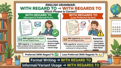 With Regard To or With Regards To