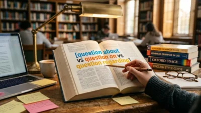 Question About vs Question On vs Question Regarding