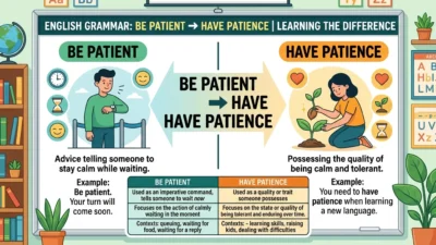 Be Patient or Have Patience