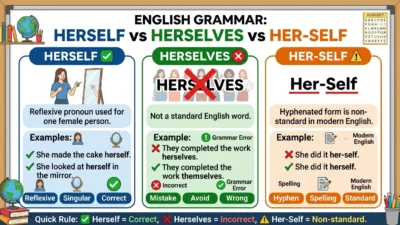 Herself vs Herselves vs Her-Self