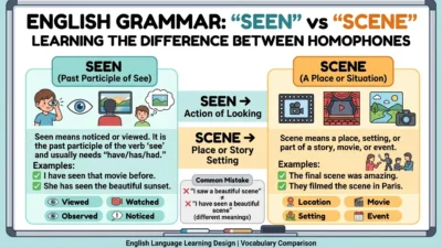 Seen vs Scene
