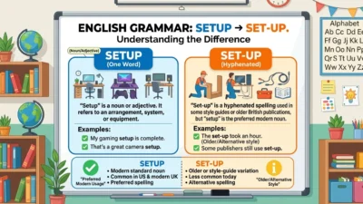 Setup vs Set-Up